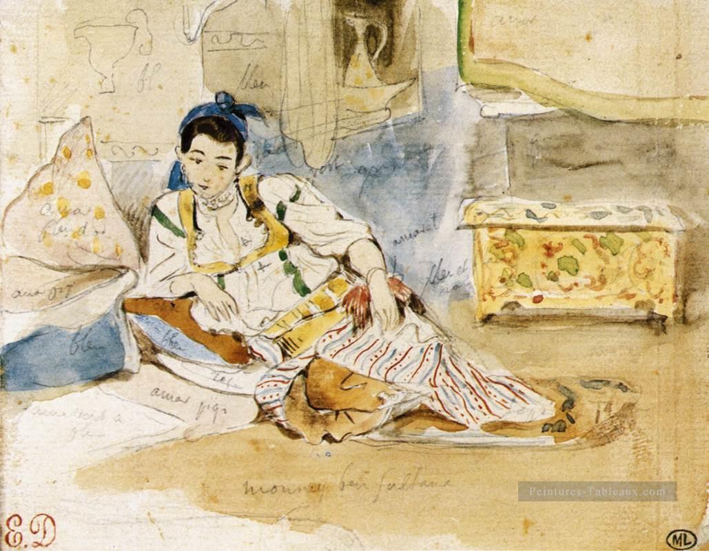 Mounay ben Sultan romantique Eugène Delacroix Peintures à l'huile